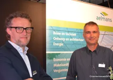 Hans Verdonschot en René Sleutel van Aelmans Adviesgroep hoopten op de beurs klanten en misschien ook wel nieuwe collega’s tegen te komen.